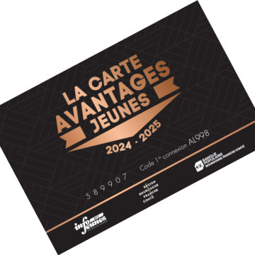 Vente de cartes Avantages jeunes  à l'office de tourisme